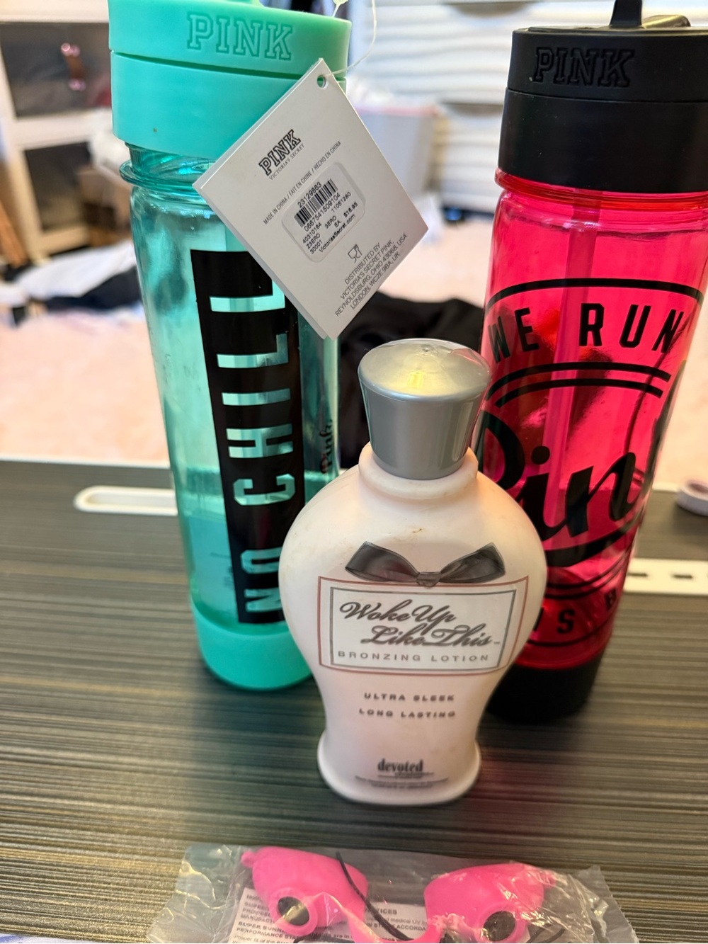 Tanning Package Wake Up Like This Bronzing Lotion - White 2 VS Pink Tumblers